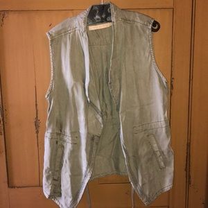 Olive green vest